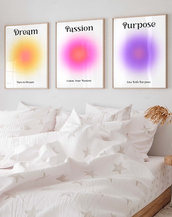 ZESTAW PLAKATÓW - Pozytywna aura, raspberryEM