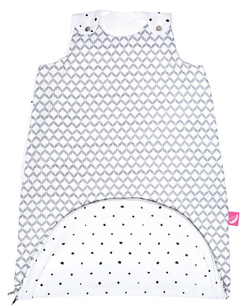 Zip-a-Round Muślinowy Śpiworek 2w1 TOG 0,5 szary classics, Motherhood