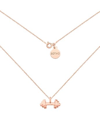 Naszyjnik z hantlą z różowego złota, SOTHO