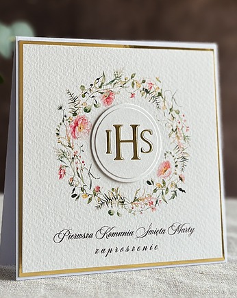 Zaproszenia na komunię, wzór 48D, Anna Art and Crafts