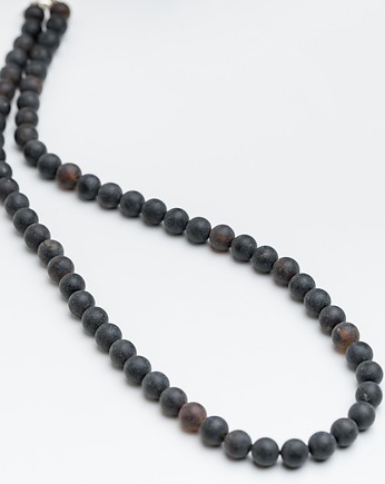 Naszyjnik bursztynowy męski, bursztyn bałtycki, AmberMal