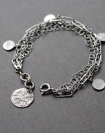 Bransoletka łańcuszkowa z monetami, fado