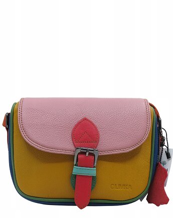 Listonoszka torebka damska skóra naturalna kolorowa oryginalna OLIVKA, Olivka Warsaw