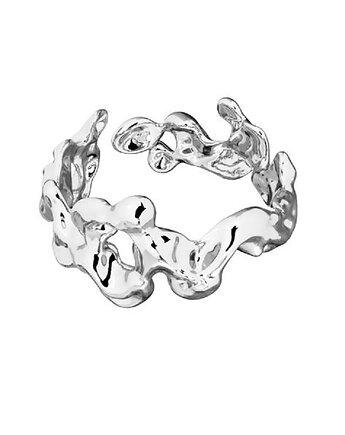 Pierścionek WODA- srebro,złoto,róż, ISSI Jewelry