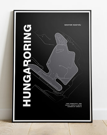 Plakat Tory wyścigowe - Hungaroring, Peszkowski Graphic