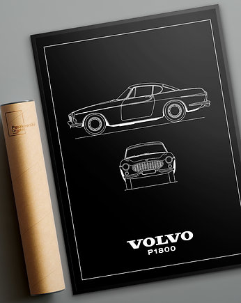 Plakat Legendy Motoryzacji - Volvo P1800, Peszkowski Graphic