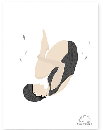 Plakat dziecięcy Drops Swimmers, Humpty Dumpty Room Decoration