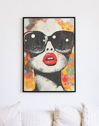 Plakat - Lips & glasses, OKAZJE - Prezent na Ślub