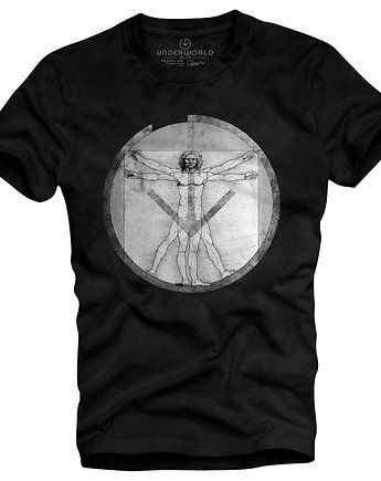 T-shirt męski UNDERWORLD Leonardo czarny, UNDERWORLD