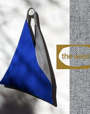 Asymetryczna torba SHOPPER - LAPIS LAZULI, The Waste