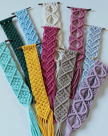 Zakładka do książki ze sznurka bawełnianego handmade, Passatempo handmade