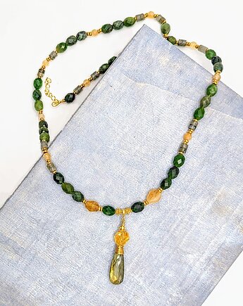 Naszyjnik mistyczny, pozłacany, Studio Gazela