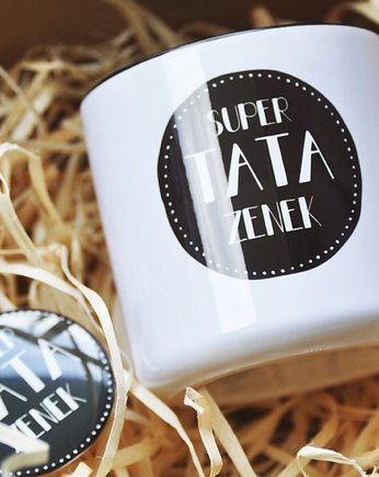 Kubek dla super taty z magnesem na dzień ojca, Sowia Aleja