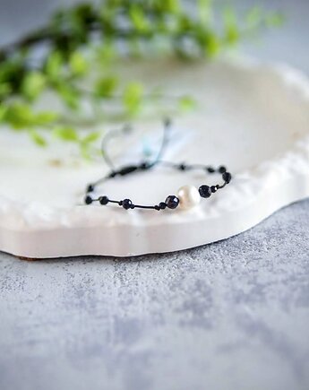 Bransoletka z kamieni z dedykacją. Perła Noc Kairu, tulimy