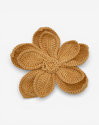 Broszka kwiat XL - jasnomiodowa, Frozen Keys