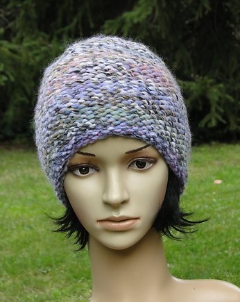 ice rose/ czapa, agat handmade