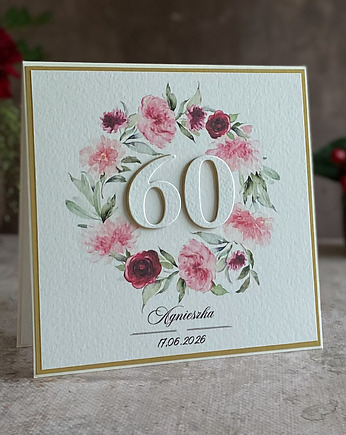 Personalizowana kartka na 60. urodziny, BH 21, Anna Art and Crafts