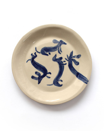 Talerz jamniczki kobaltowe, cynamon studio