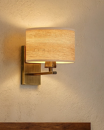 Rustykalny kinkiet ścienny do czytania w sypialni ELVORA ECO, LYSNE