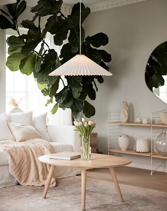 Plisowana lampa wisząca Dora 60 cm, Elado