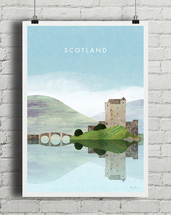 Plakat Zamek w Szkocji, minimalmill