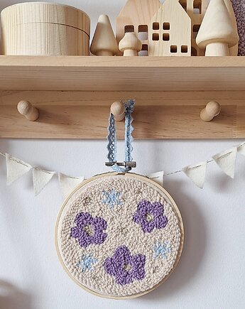 Kwiatowa ozdoba boho -Wyjątkowy prezent do pokoju dziewczynki, Nataly Atelier