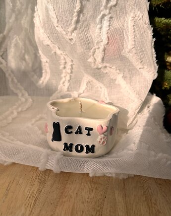 Świeczka Cat Mom - wosk sojowy, Gleena