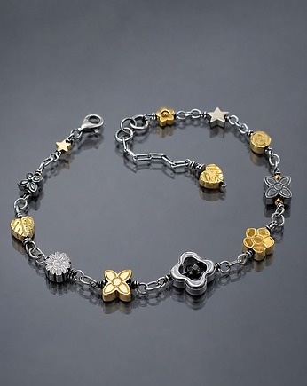Colours mix vol. 11/silver & gold/ - bransoletka, Katia i krokodyl