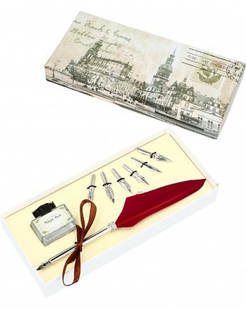 Pióro wieczne + 6 stalówek KOLORY, DROBINY CZASU