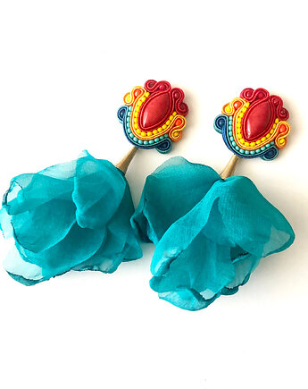 Sutaszowe kolczyki ASILA blue _ kolekcja 2025 _ EXPRESS, Sylwia Żak