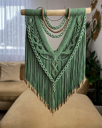 Makrama Boho Life- szałwia, Zaplątana W Sznurki