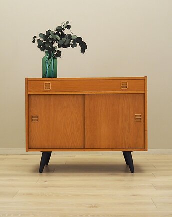 Szafka jesionowa, duński design, lata 60, produkcja: Dania, Przetwory design