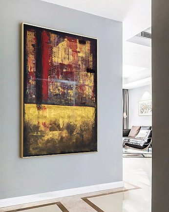 Obraz na płótnie 50x70cm. Abstrakcja VII, Malgorzata Domanska
