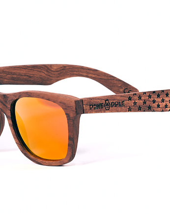 Drewniane okulary przeciwsłoneczne STARS-STRIP, Pineapplestyle