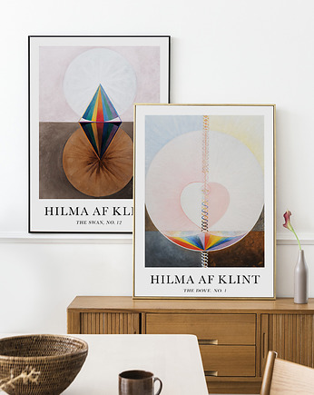 Zestaw plakatów - Hilma af Klint, OSOBY - Prezent dla 3 latka