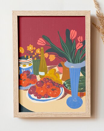 Plakat "Martwa natura z pomidorami" 30x40, Gigi Rosado