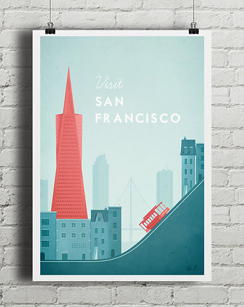 San Francisco - vintage plakat, minimalmill