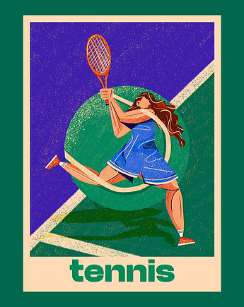 Plakat Tennis, OKAZJE - Prezent na Rocznice związku