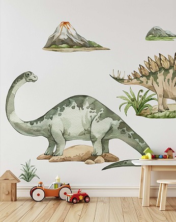 Naklejki Ścienne Dinozaury - Brontozaur i Stegozaur A212, TamTamTu