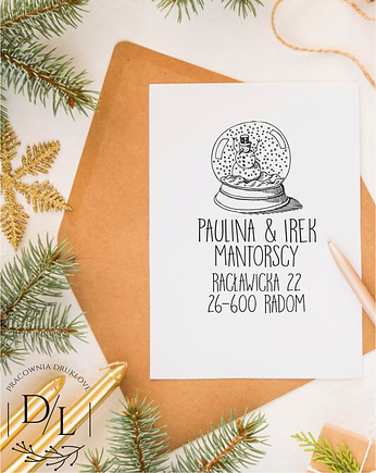 Stempel Ex Libris Exlibris personalizowany Adresownik 3, DrukLove