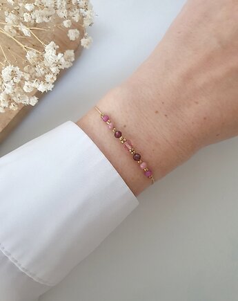 Bransoletka na MIŁOŚĆ z naturalnych kamieni, LEI handmade