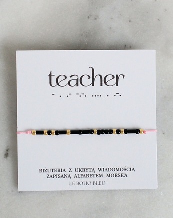 Teacher - Bransoletka z Alfabetem Morse'a, Le Boho Bleu