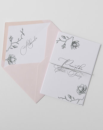 Kartka z okazji Chrztu świętego "Magnolia" personalizowana, Papiernik