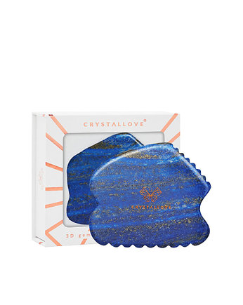 CRYSTALLOVE Płytka CONTOUR  gua sha z lapisu lazuli, CRYSTALLOVE