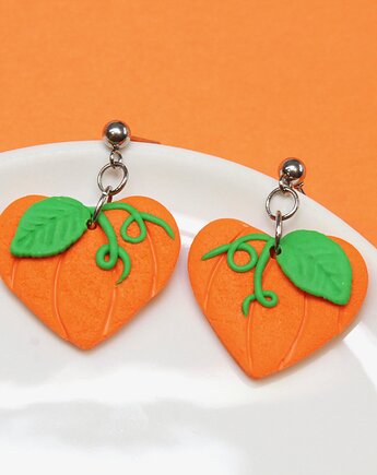 JESIENIARA kolczyki serca dynie, Mintique