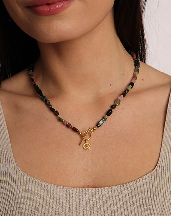 Naszyjnik Mix Turmalinów Toggle z zawieszką, Bring Biżuteria