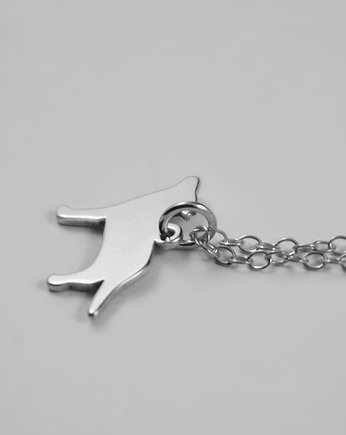 WILK - srebro 925, wisiorek na łańcuszku, COCONUT