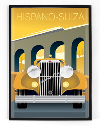 Plakat Hispano Suiza, elements