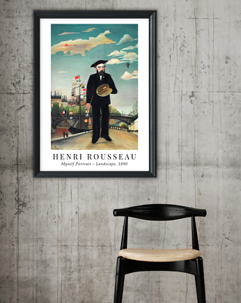 Plakat reprodukcja Henri Rousseau 'Myself Portrait , Well Done Shop