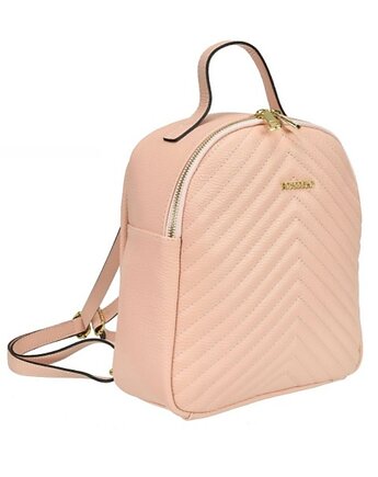 Damski plecak ze skóry naturelnej - różowy (5906), BOSCCOLO